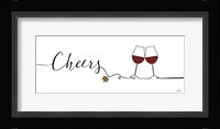 Underlined Wine I Framed Print