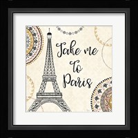 Romance in Paris I Framed Print