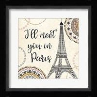Romance in Paris II Framed Print