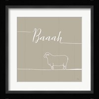 Underlined Farm VI Greige Framed Print