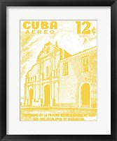 Cuba Stamp VI Bright Framed Print