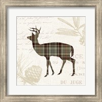 Plaid Lodge II Tan Fine Art Print