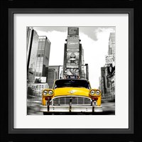Vintage Taxi in Times Square, NYC (detail) Fine Art Print