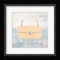 I Love my Handbag Framed Print