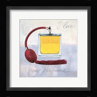 I Love my Perfume Framed Print