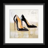 I Love my Pumps Framed Print