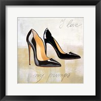 I Love my Pumps Framed Print