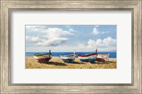 Boats on the Beach Fine Art Print