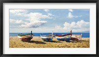 Boats on the Beach Fine Art Print