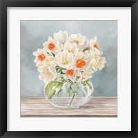 Fleurs et Vases Aquamarine II Framed Print