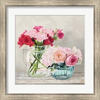 Fleurs et Vases Blanc I Fine Art Print