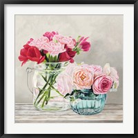 Fleurs et Vases Blanc I Fine Art Print
