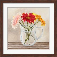 Fleurs et Vases Jaune I Fine Art Print