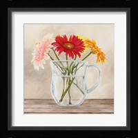 Fleurs et Vases Jaune I Fine Art Print