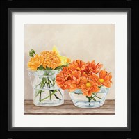 Fleurs et Vases Jaune II Fine Art Print