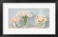Fleurs et Vases Aquamarine Framed Print