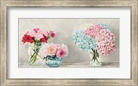 Fleurs et Vases Blanc Fine Art Print