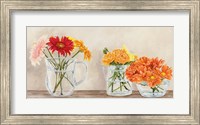 Fleurs et Vases Jaune Fine Art Print