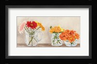 Fleurs et Vases Jaune Framed Print