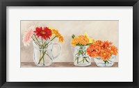 Fleurs et Vases Jaune Framed Print