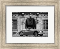 Luxury Car in front of Classic Palace (BW) Fine Art Print