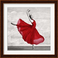 Ballerina in Red (detail) Fine Art Print