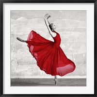 Ballerina in Red (detail) Fine Art Print