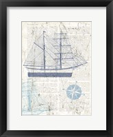 Classic Sailing I Framed Print