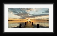 Morning Lights on a Jetty (detail) Fine Art Print