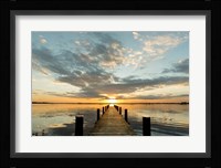 Morning Lights on a Jetty Fine Art Print