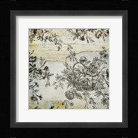 BW Flowers Grunge Two Fine Art Print