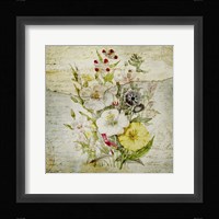Flower Print Grunge Two Framed Print