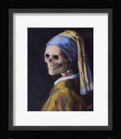 Skelly with a Pearl Earring Fine Art Print