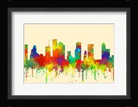 Houston Texas Skyline-SG Fine Art Print