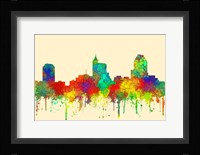 Raleigh North Carolina Skyline-SG Fine Art Print