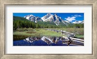 McGown Peak Reflected on a Lake, Sawtooth Mountains, Idaho Fine Art Print