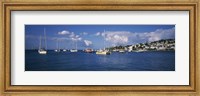 Boats at a Harbor, Martinique, West Indies Fine Art Print