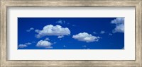 Low angle view of Clouds in the Blue Sky, White Sands, New Mexico Fine Art Print