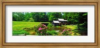 Trees around a Watermill, Mabry Mill, Blue Ridge Parkway, Floyd County, Virginia Fine Art Print