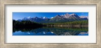 Reflection of Mountains in Herbert Lake, Banff National Park, Alberta, Canada Fine Art Print
