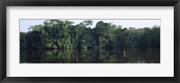 Canoe in Napo River, Oriente, Ecuador Fine Art Print