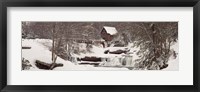 Glade Creek Grist Mill in winter, Babcock State Park, West Virginia Fine Art Print