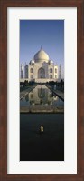 Reflection of a Mausoleum in Water, Taj Mahal, Agra, India Fine Art Print