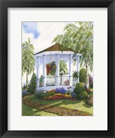 Garden Gazebo Framed Print