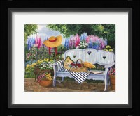 Garden Bench Framed Print