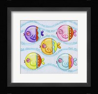 Five Fish Framed Print