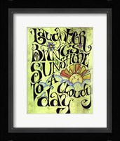 Laugh Away A Cloudy Day Fine Art Print