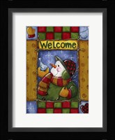 Woodland Snowman Fine Art Print