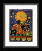 Two Crows In The  Moonlight Fine Art Print