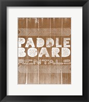 Paddle Board Rentals Fine Art Print
